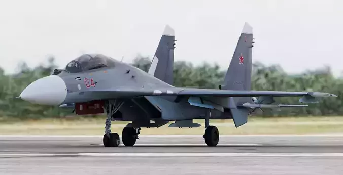 Russian Fighter Jet Sukhoi SU-30 MKK MK2 Flanker G
