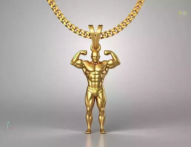 Builder pendant charms - one inch pendant 3D print model