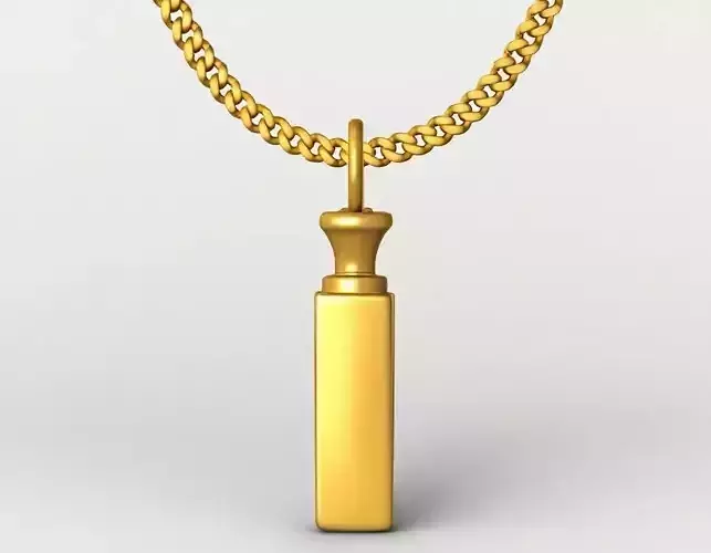 Perfume Bottle pendant charms - one inch pendant 3D print model