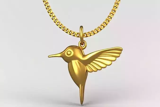 Sparrow pendant charms - one inch pendant 3D print model