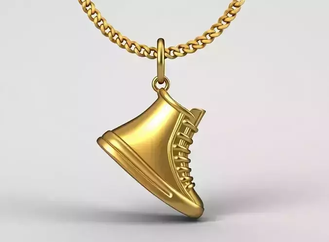 Shoes pendant charms - one inch pendant 3D print model