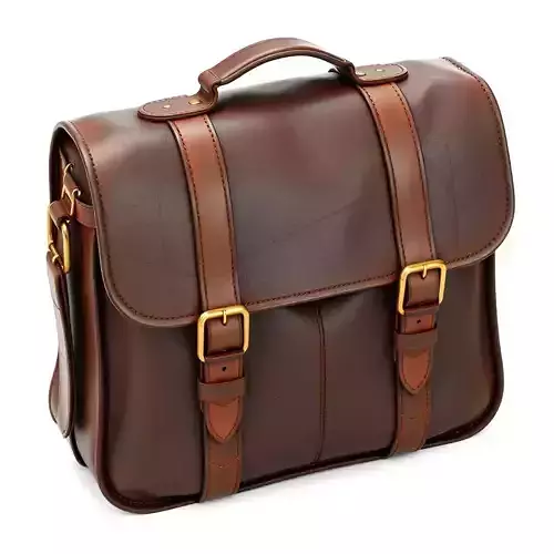 Brown Leather Briefcase Satchel