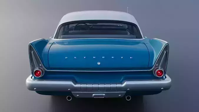 Plymouth Plaza 4 Door 1958  3D print model 7
