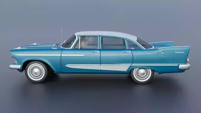 Plymouth Plaza 4 Door 1958  3D print model 4