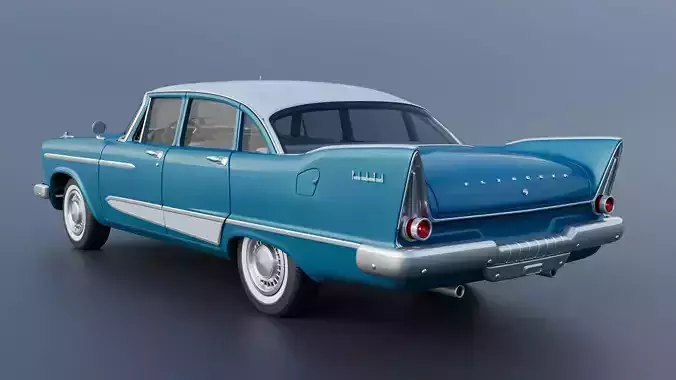 Plymouth Plaza 4 Door 1958  3D print model 5