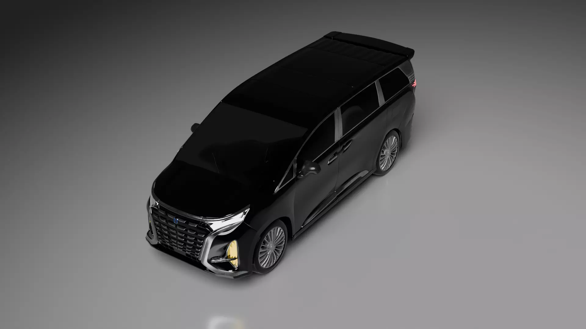 BYD DENZA D9 electric Low-poly 3D model