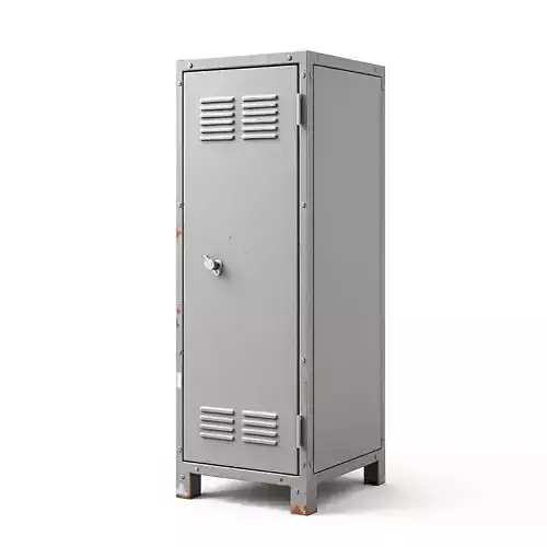 Industrial Distressed Metal Storage Locker