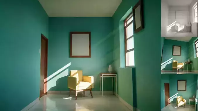 The Yellow Chair Interior Scene