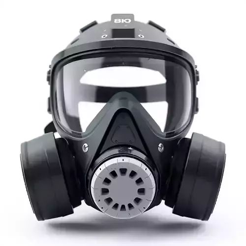 Modern Tactical Gas Mask Model
