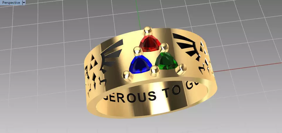 ZELDA RING 3D print model
