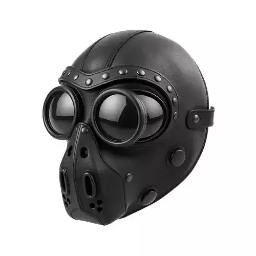 Steampunk Goggles Leather Face Mask