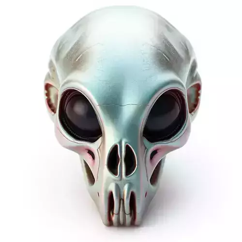 Stylized Alien Skull Model