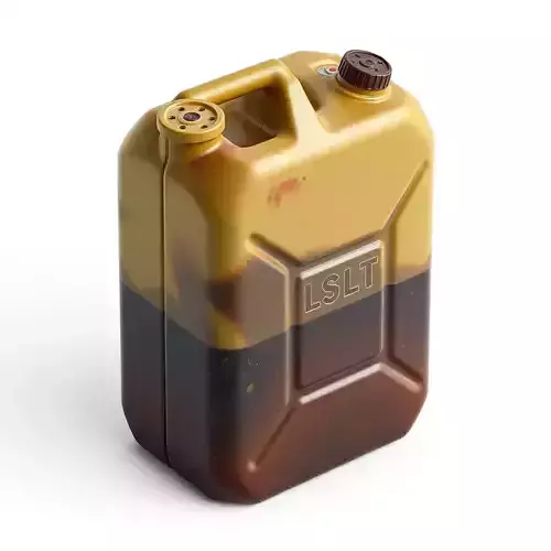 Worn Jerry Can Fuel Container