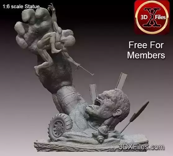 Spider-man vs Sandman Statue - 3D Print File STL