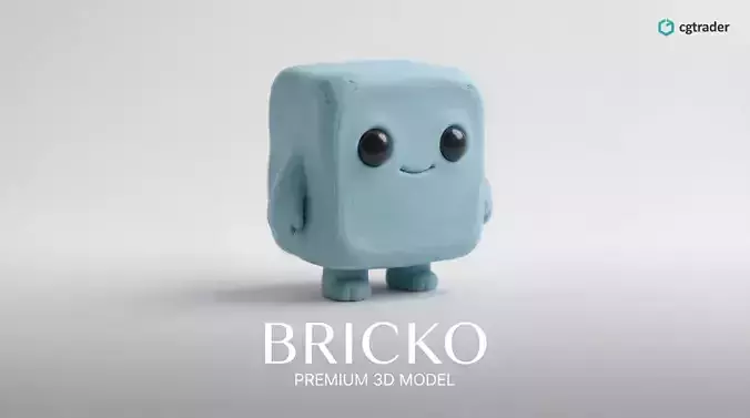 Square Clay Style Creature Bricko