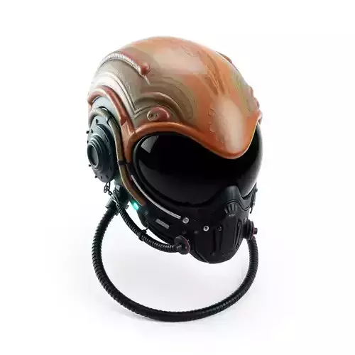 SciFi Pilot Helmet Futuristic Visor