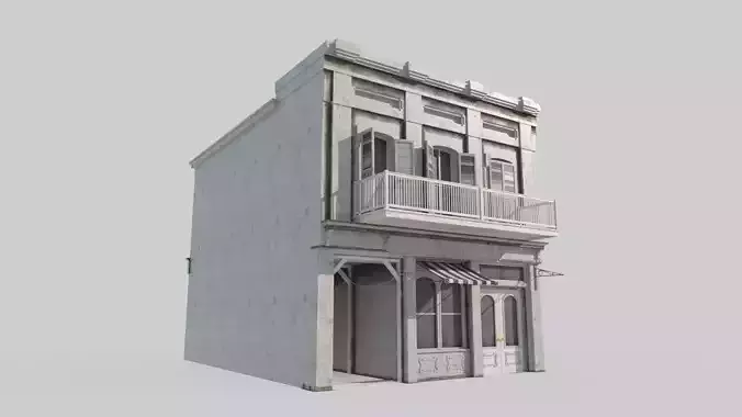 19th century architecture town shops