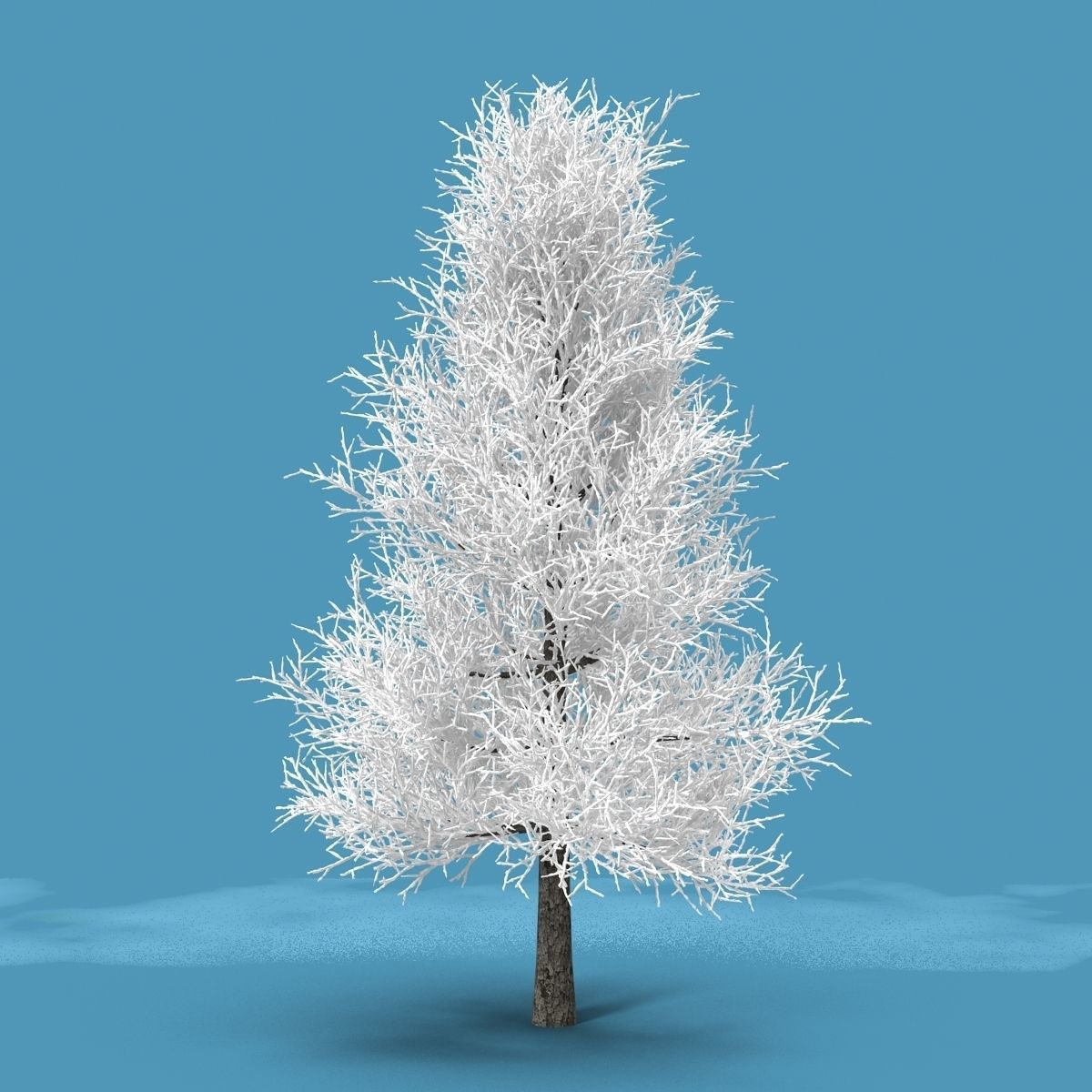 Snow Tree 3D model_3