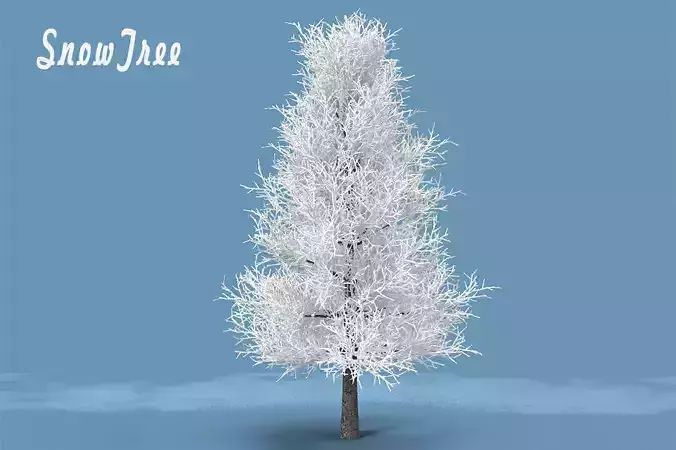 Snow Tree 3D model