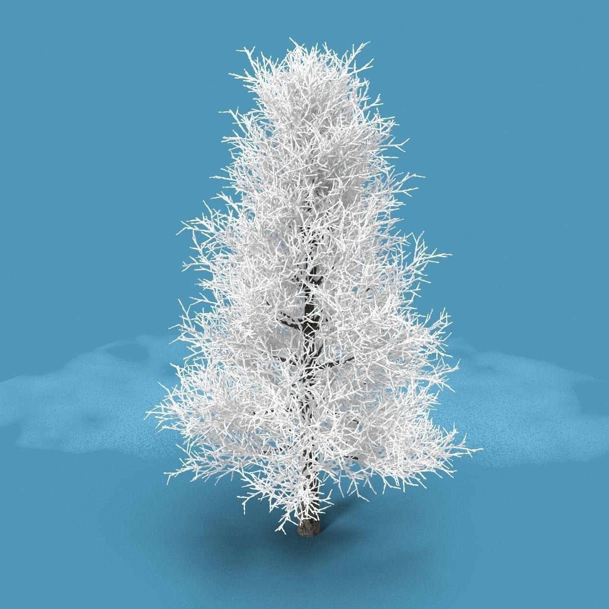 Snow Tree 3D model_8
