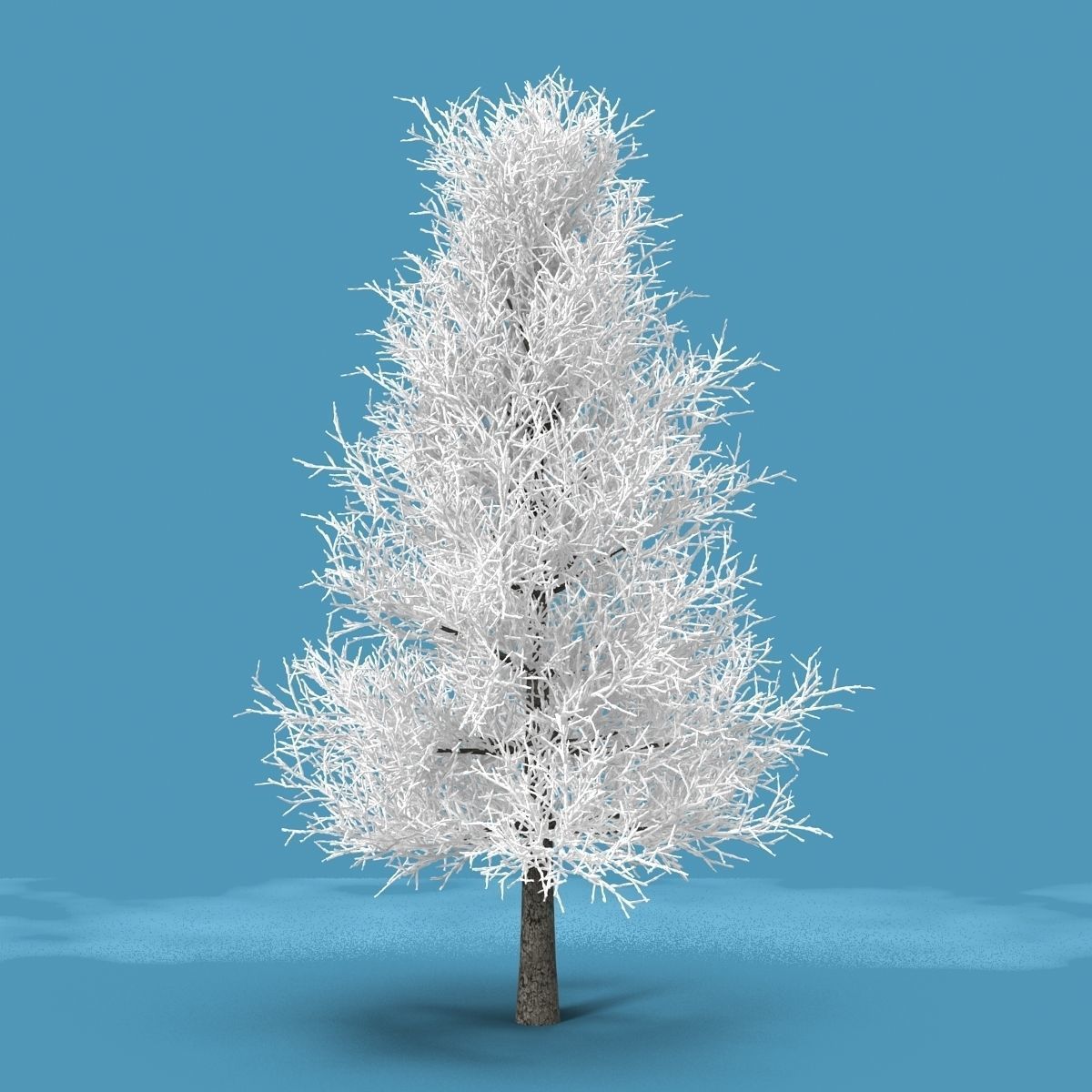 Snow Tree 3D model_6