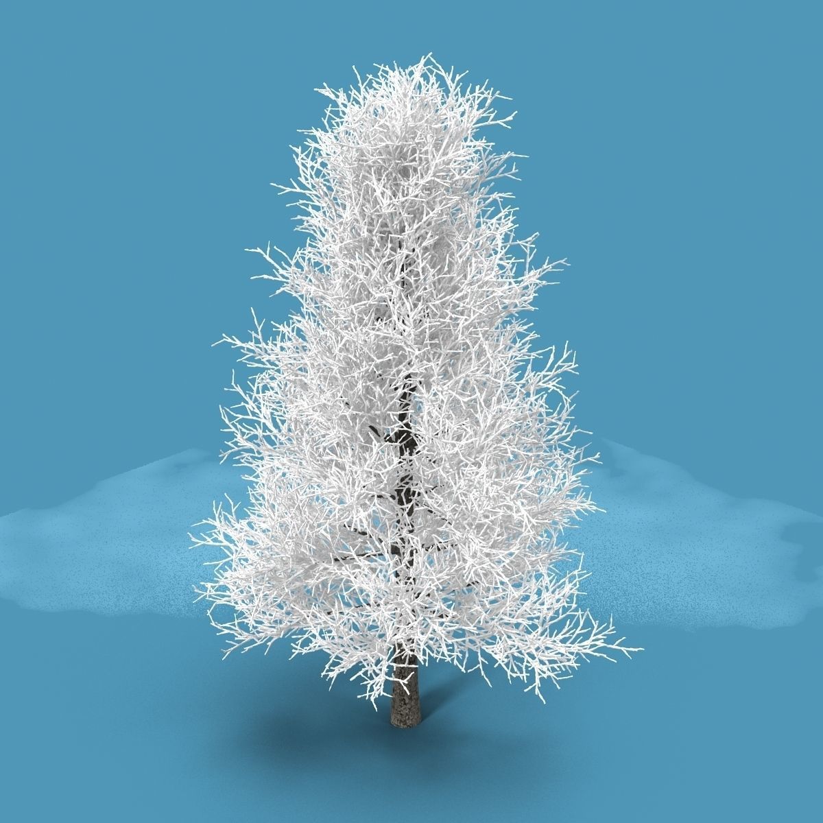 Snow Tree 3D model_7