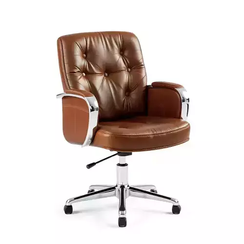 Executive Brown Leather Office Chair