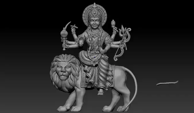 Durga mata stl model