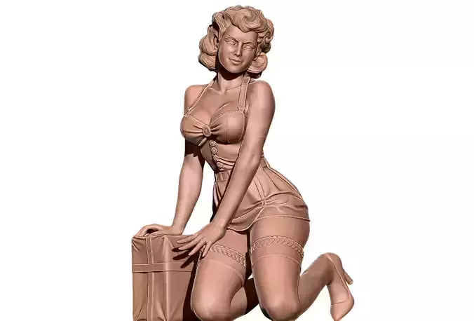 PIN UP MARIA 3D PRINT STL 