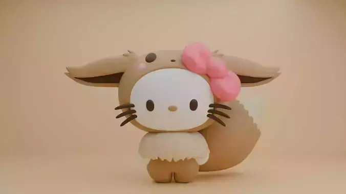 Pokemon eevee sanrio hello kitty 116