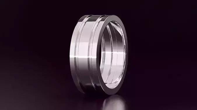 Mens wedding band N17 8mm EU60