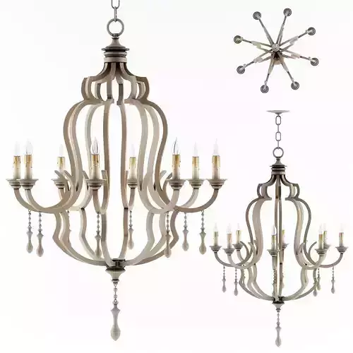 Currey and Company - Waterloo Chandelier Lighting