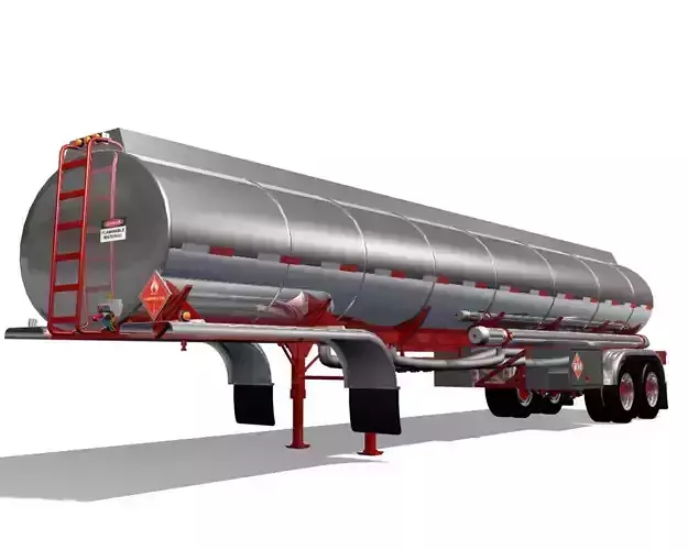 Tanker Trailer 3D model