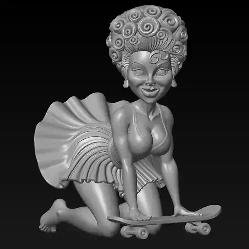 sexy woman for 3d printing