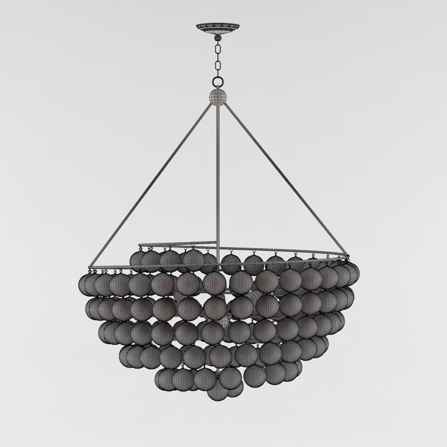 Currey and Company - Stratosphere Chandelier Lighting 3D model_1