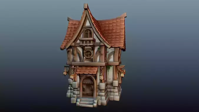 Mediaval Fantasy Stone House EM-15