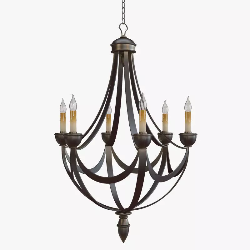 Currey and Company - Palomino Chandelier Lighting 3D model