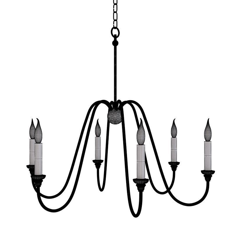 Currey and Company - Orion Chandelier Lighting 3D model_1