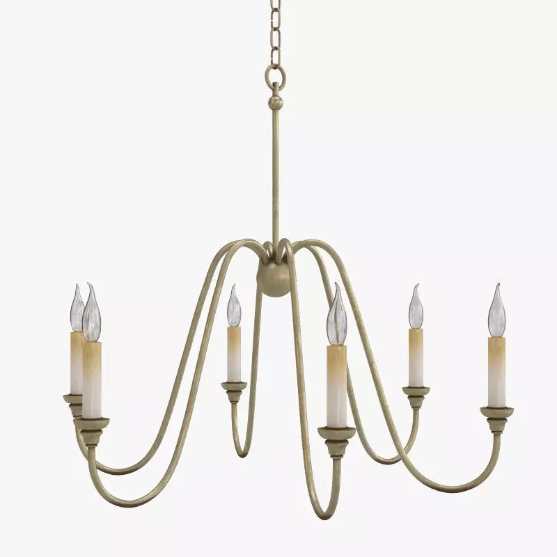 Currey and Company - Orion Chandelier Lighting 3D model_0