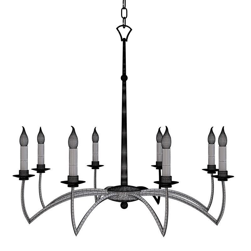 Currey and Company - Mainstay Chandelier Lighting 3D model_1