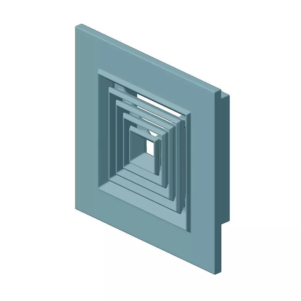 Plastic Square Air Conditioning Vent Toy 3D model