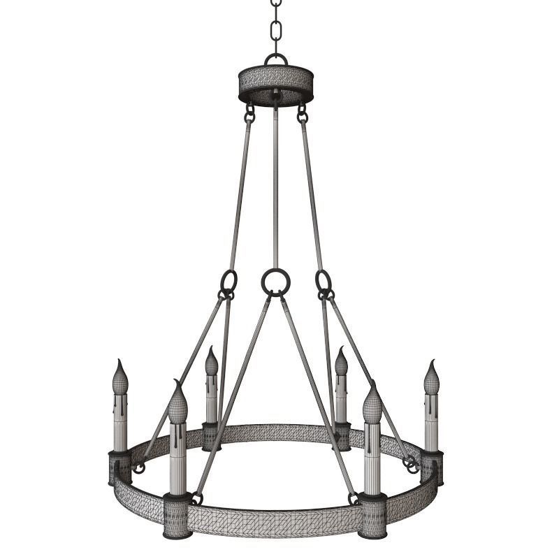 Currey and Company - Chantelaine Chandelier Lighting 3D model_1