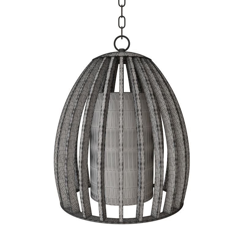 Currey and Company - Carling Pendant Light 3D model_1