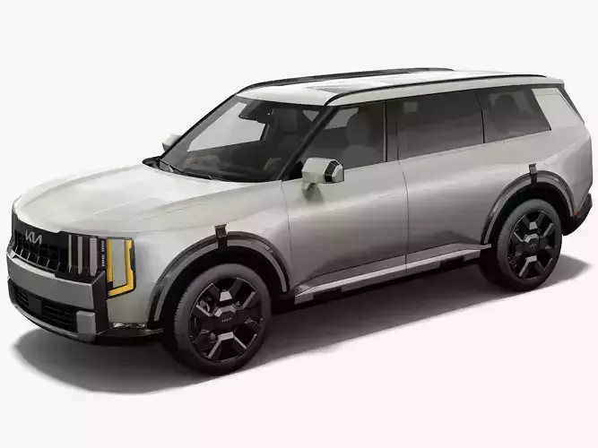 Kia Telluride 2027 with interior 3D model