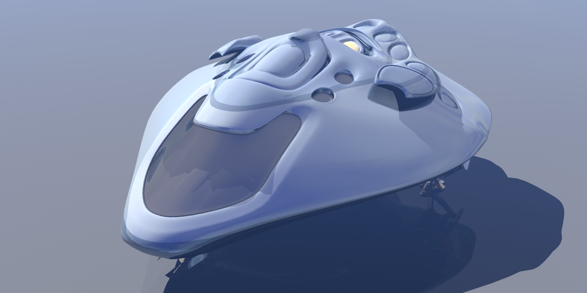 Hybrid Glyder Z-25 Spaceship 3D model_6