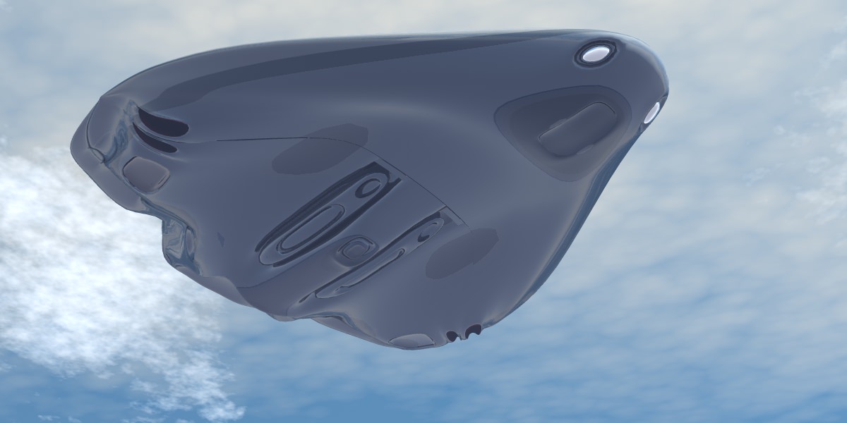 Hybrid Glyder Z-25 Spaceship 3D model_3