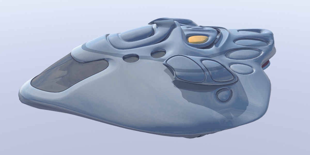 Hybrid Glyder Z-25 Spaceship 3D model_1