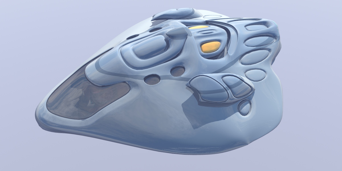 Hybrid Glyder Z-25 Spaceship 3D model_5