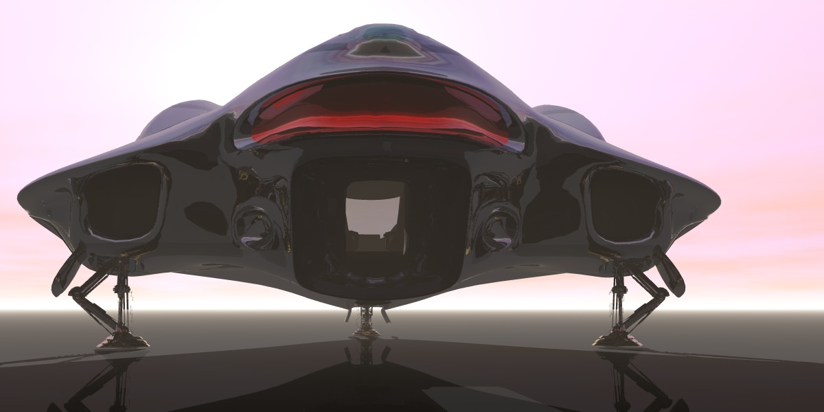 Hybrid Glyder Z-25 Spaceship 3D model_9