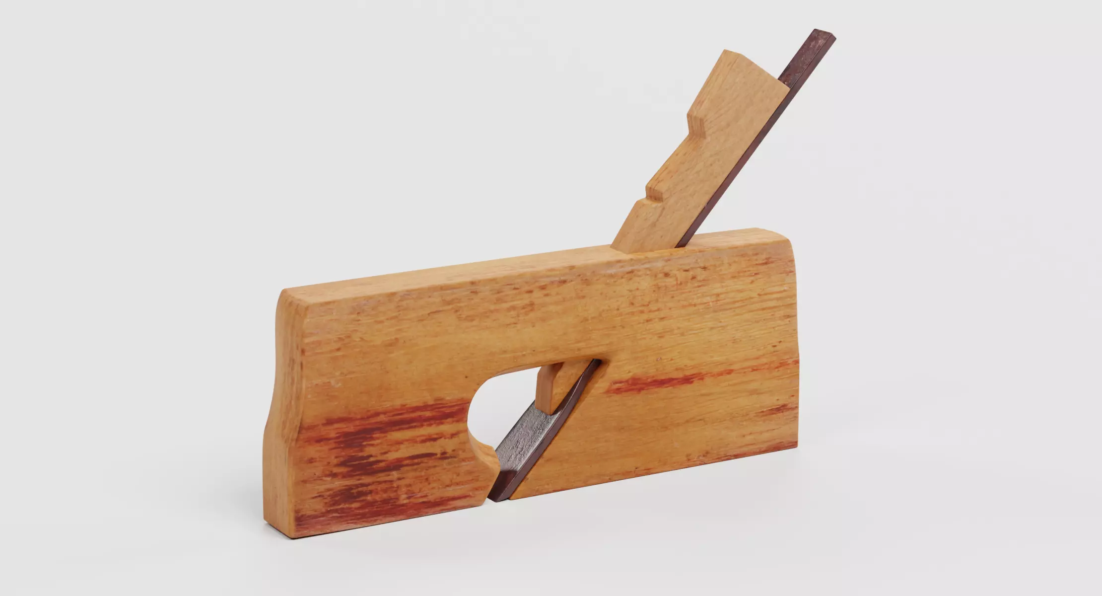 Jack Plane V1 - Wooden Carpentry Tool 3D model
